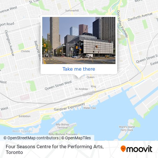 Four Seasons Centre for the Performing Arts map