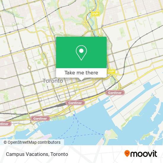 Campus Vacations map