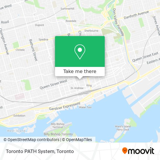 Toronto PATH System map