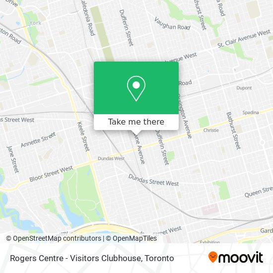 Rogers Centre - Visitors Clubhouse map