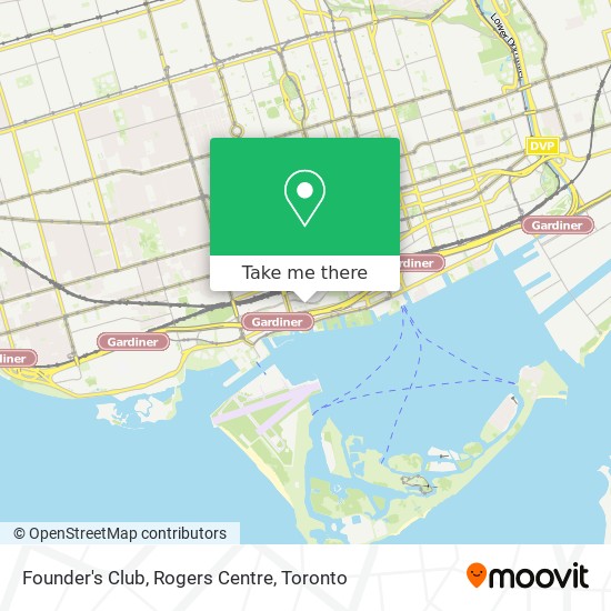 Founder's Club, Rogers Centre map