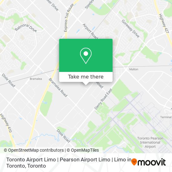Toronto Airport Limo | Pearson Airport Limo | Limo in Toronto plan