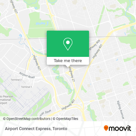 Airport Connect Express map