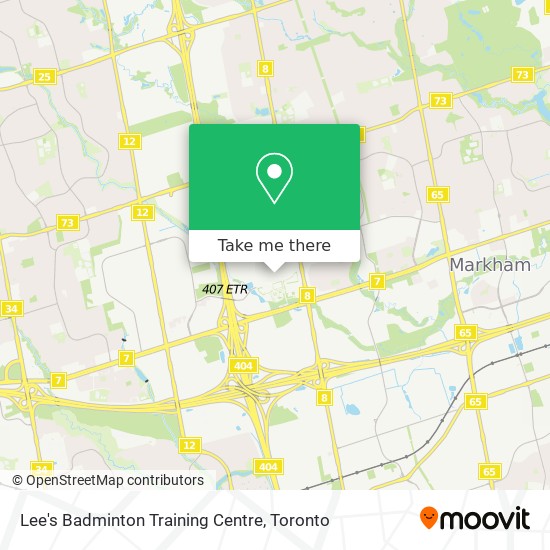 Lee's Badminton Training Centre map