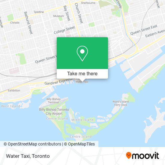 Water Taxi map