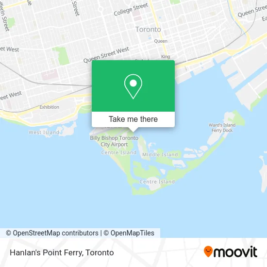 Hanlan's Point Ferry map