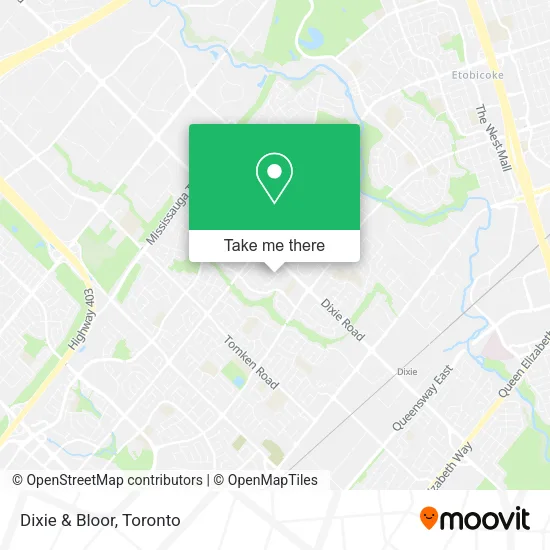 Dixie & Bloor map