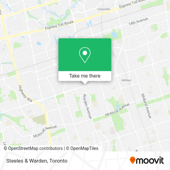 Steeles & Warden map