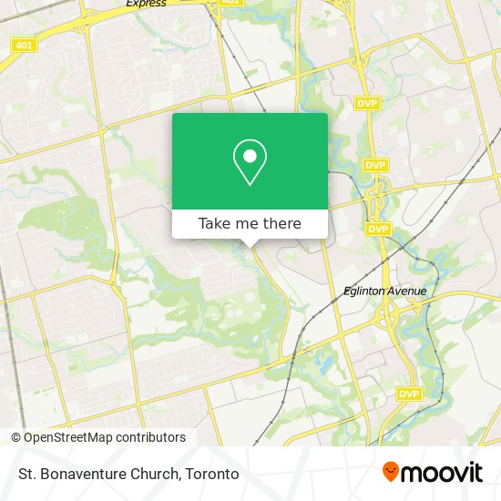St. Bonaventure Church map