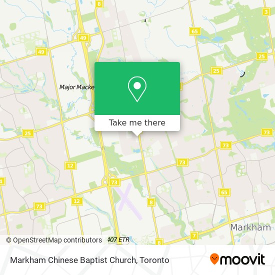 Markham Chinese Baptist Church map