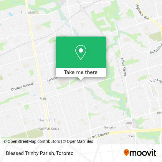 Blessed Trinity Parish map