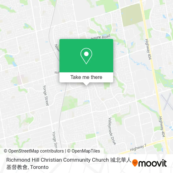 Richmond Hill Christian Community Church 城北華人基督教會 map