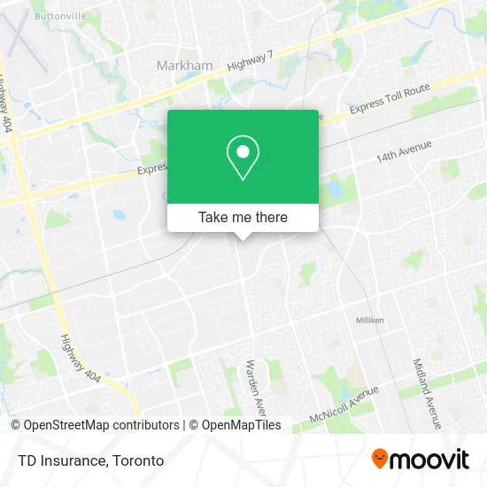 TD Insurance map