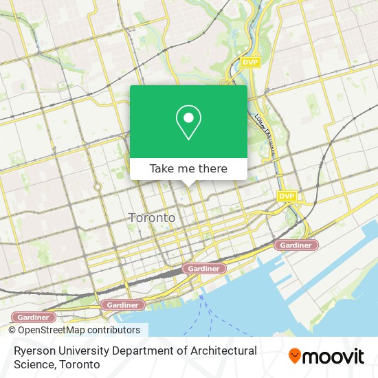 Ryerson University Department of Architectural Science plan