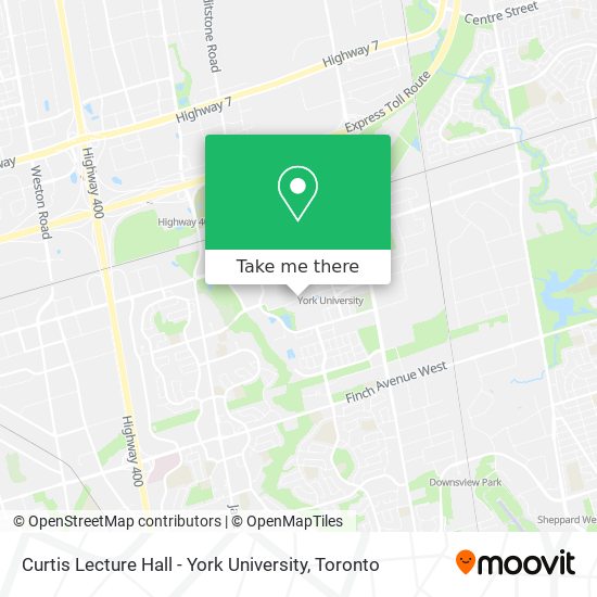 Curtis Lecture Hall - York University map