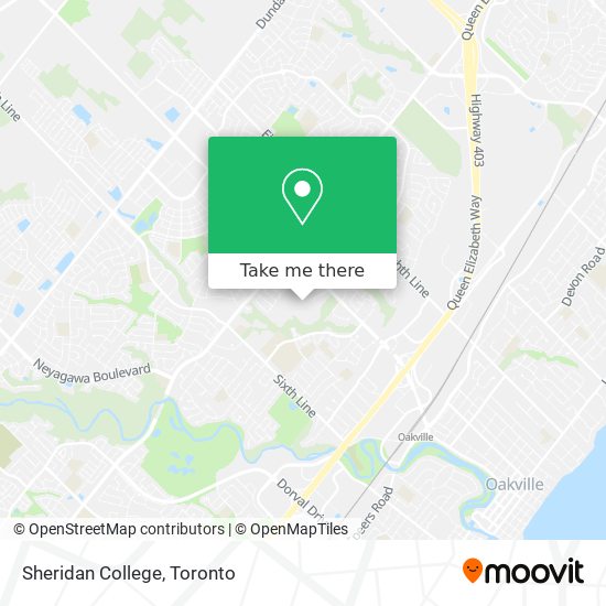 Sheridan College map