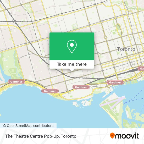 The Theatre Centre Pop-Up map