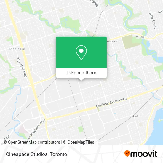 Cinespace Studios map