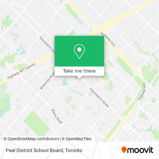 Peel District School Board map