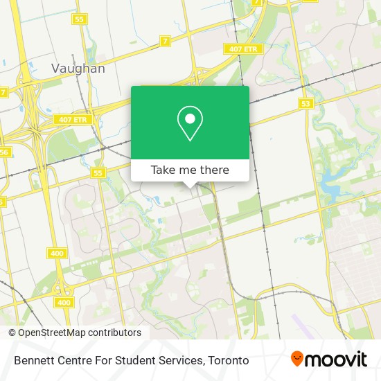 Bennett Centre For Student Services map
