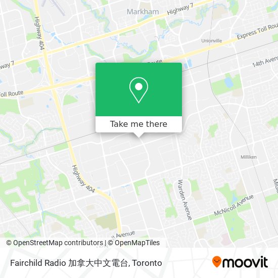 Fairchild Radio 加拿大中文電台 map