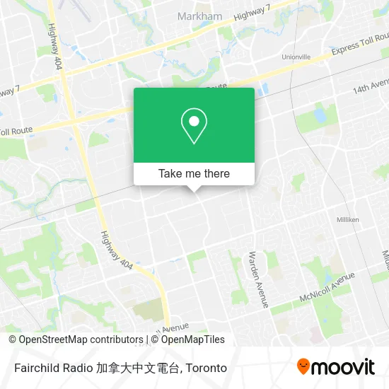 Fairchild Radio 加拿大中文電台 map