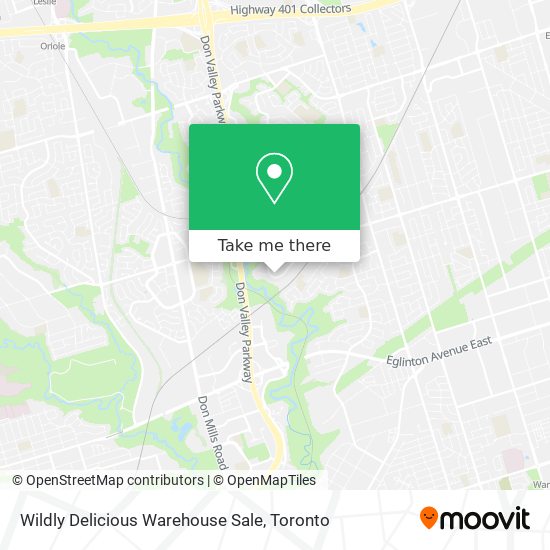 Wildly Delicious Warehouse Sale map