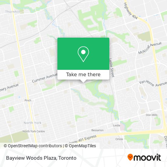 Bayview Woods Plaza map