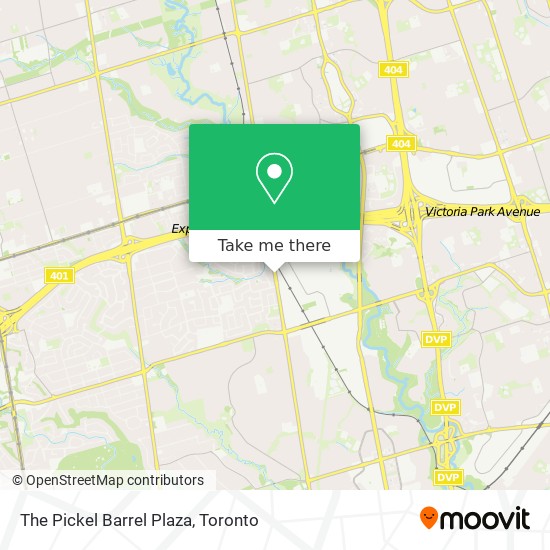 The Pickel Barrel Plaza map