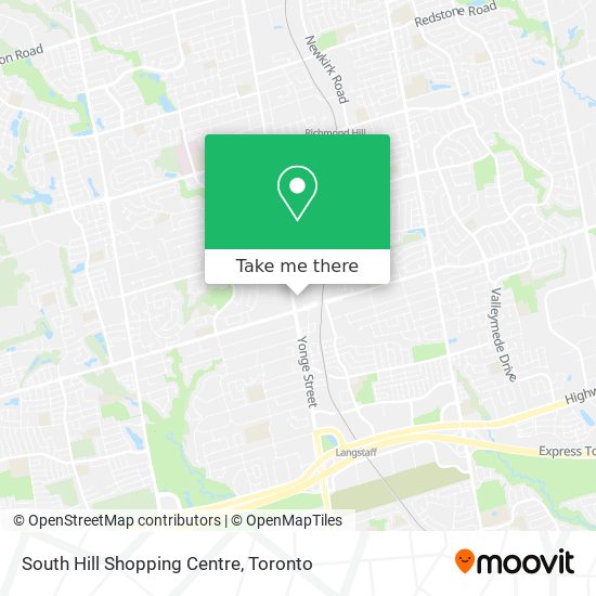 South Hill Shopping Centre map