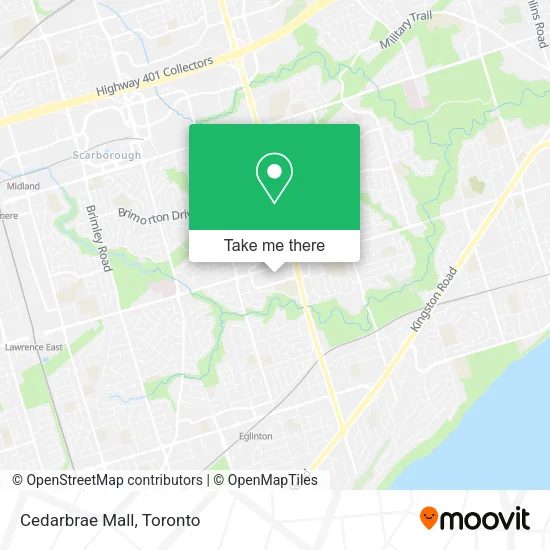 Cedarbrae Mall map