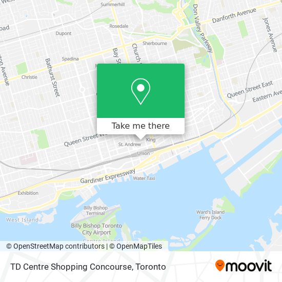 TD Centre Shopping Concourse map