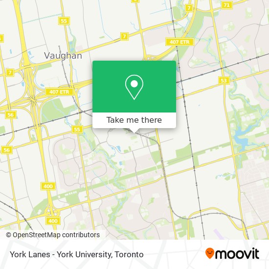 York Lanes - York University map