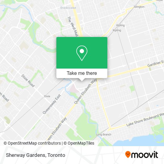 How to get to Sherway Gardens in Toronto by Bus, Train or Streetcar?