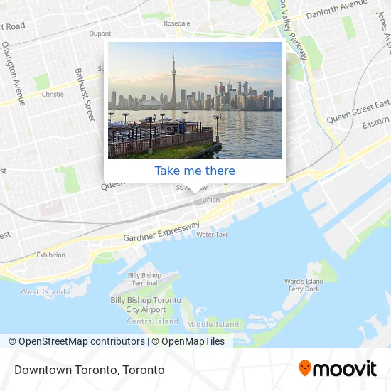 Downtown Toronto map