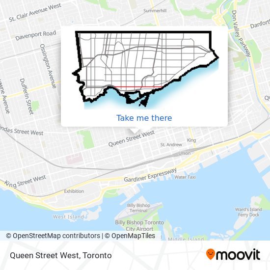 Queen Street West map