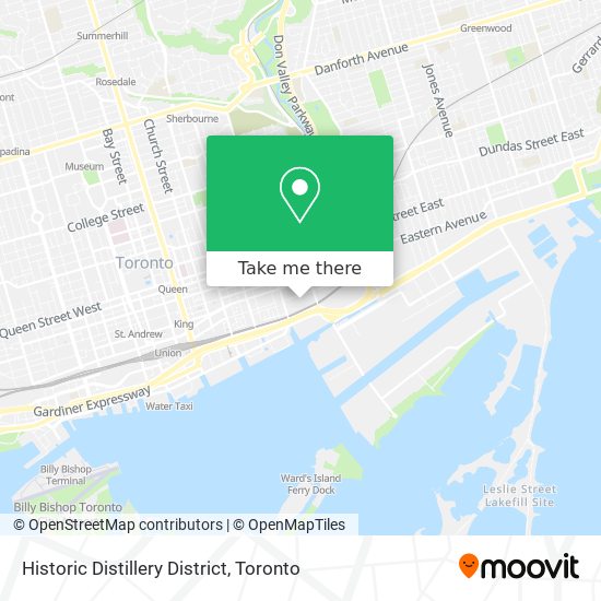 Historic Distillery District map