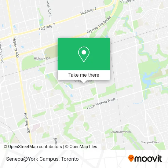 Seneca@York Campus map