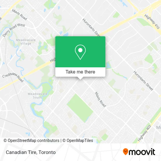 Canadian Tire map