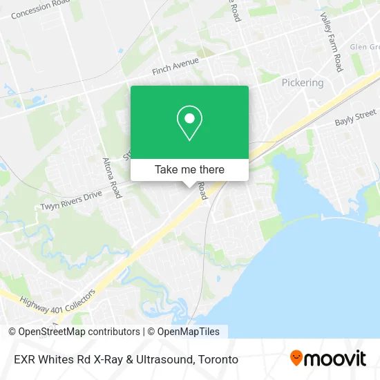EXR Whites Rd X-Ray & Ultrasound map