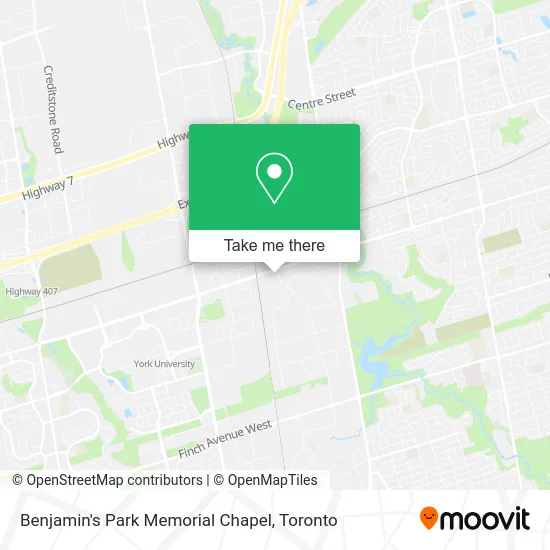 Benjamin's Park Memorial Chapel map