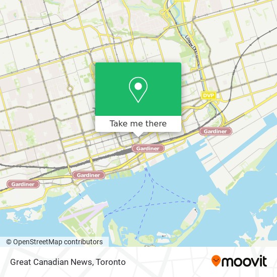 Great Canadian News map