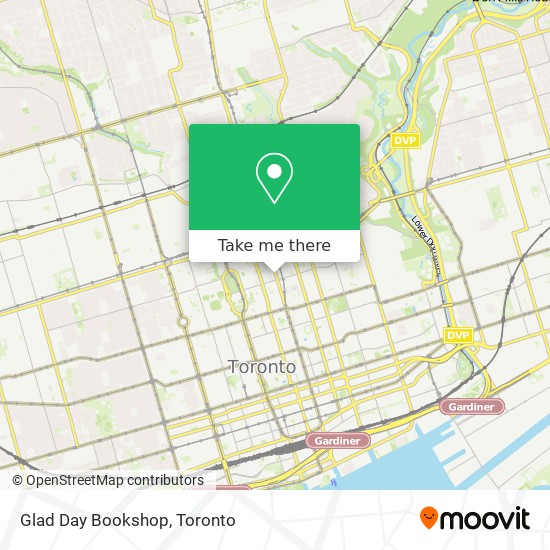 Glad Day Bookshop map
