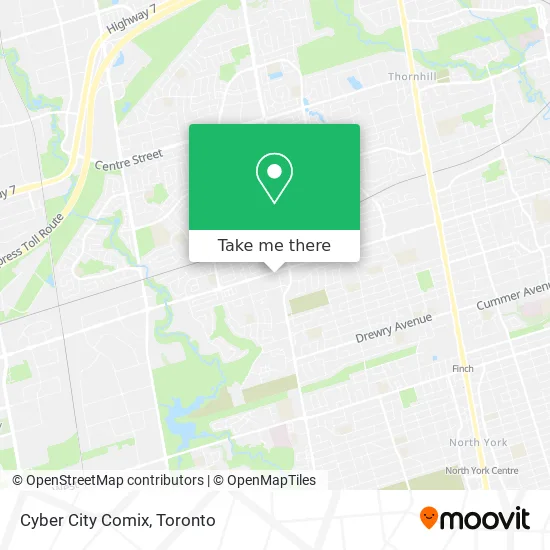 Cyber City Comix map