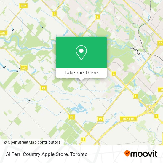 Al Ferri Country Apple Store map