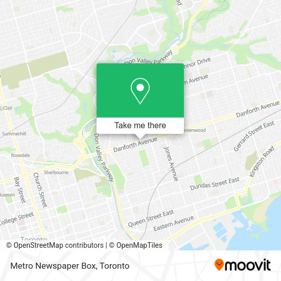 Metro Newspaper Box map