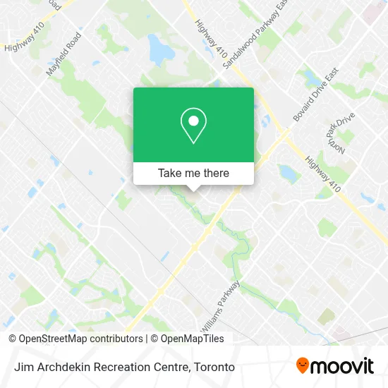 Jim Archdekin Recreation Centre map