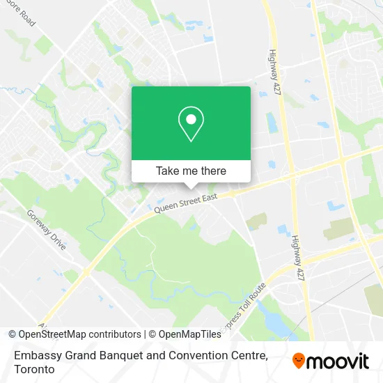 Embassy Grand Banquet and Convention Centre map
