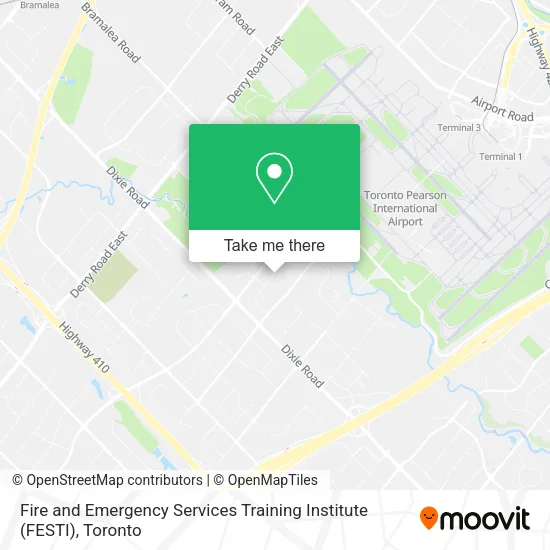 Fire and Emergency Services Training Institute (FESTI) map
