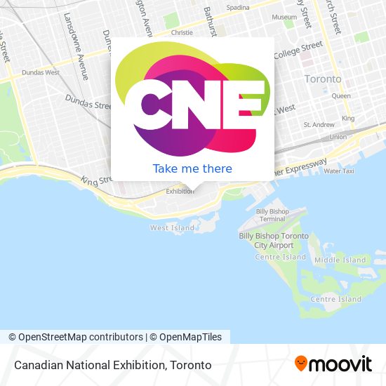 Canadian National Exhibition map
